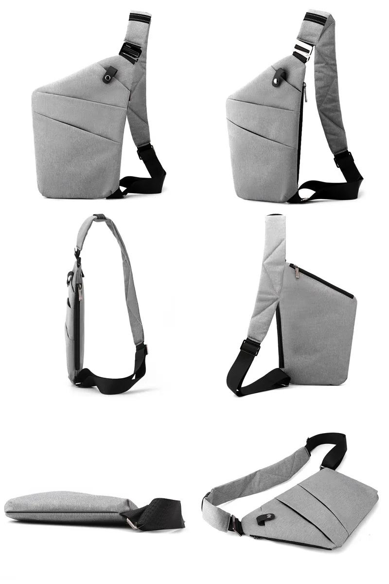 NEW Unisex Anti-theft Personal Gun Bag Solid Chest Bag Storage Bag Shoulder Bag Messenger Bag Female Travel Small Crossbody Pack