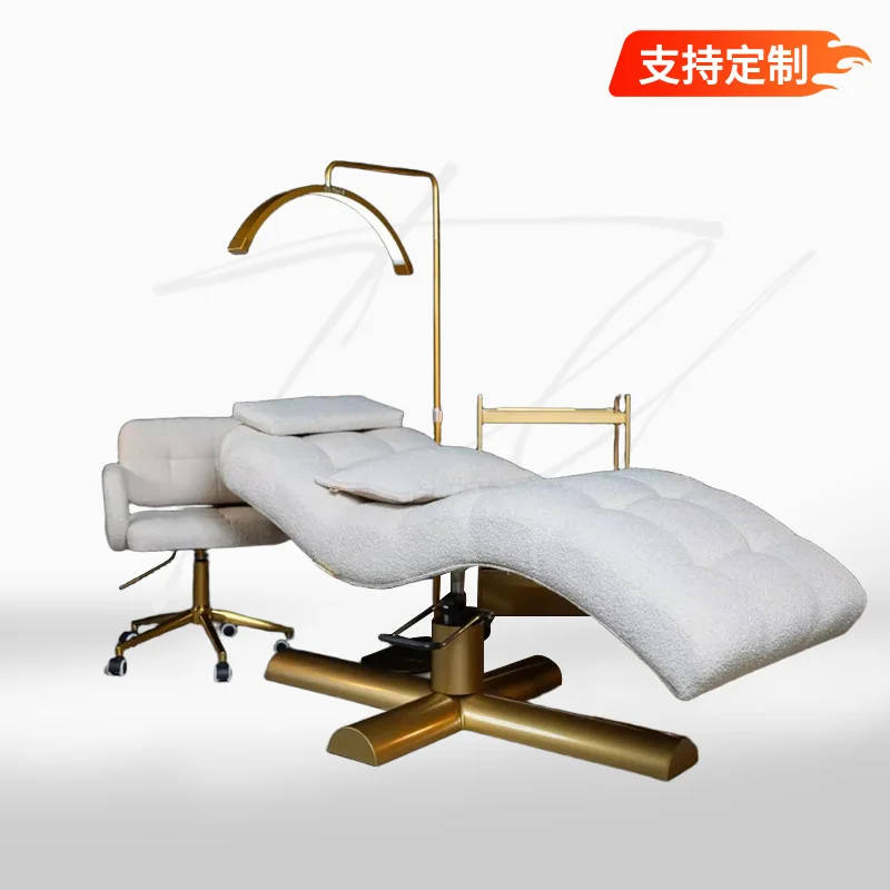 Cross-border wholesale eyelash bed, high-end beauty salon special spa beauty eyelash bed, curved S-shaped massage beauty eyelash