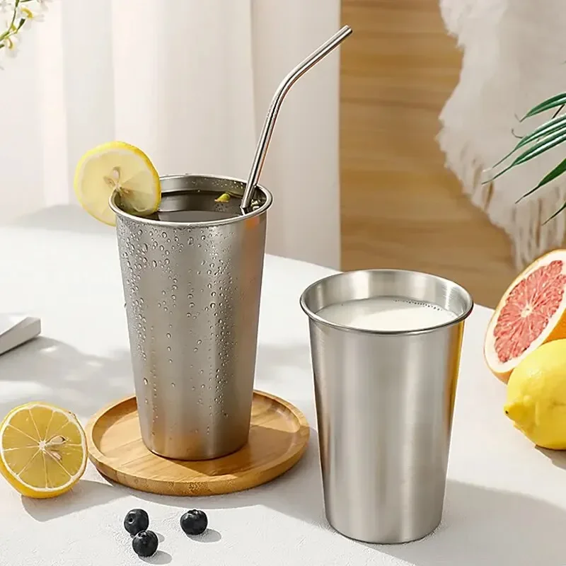 304 Stainless Steel Beer Cup Large Capacity Single-layer Cri