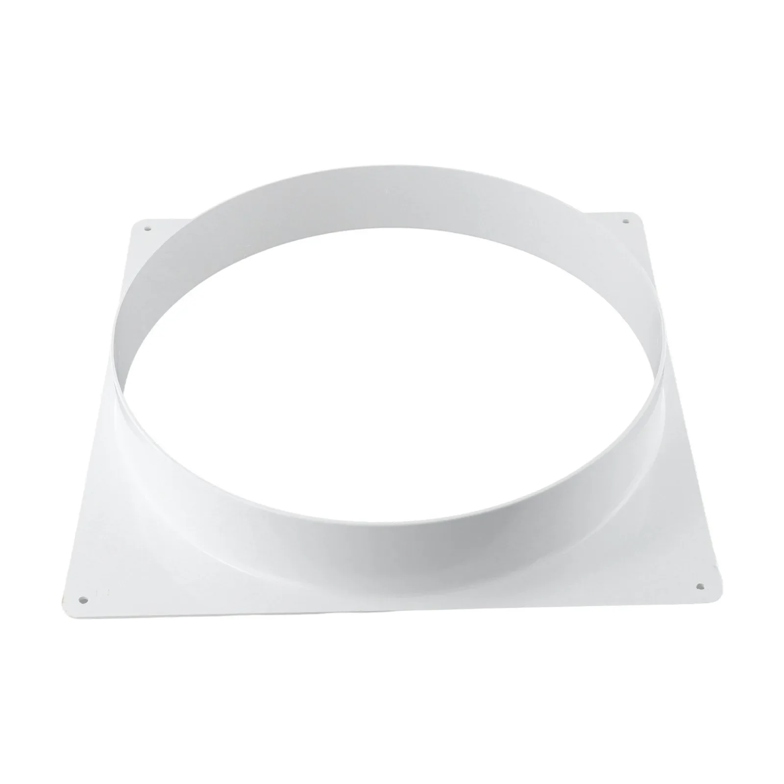 TopHomer Duct Connector Flange – 295mm (11.61") Galvanized Sheet Metal Round Ventilation Pipe Adapter With Screw Holes For Air Systems