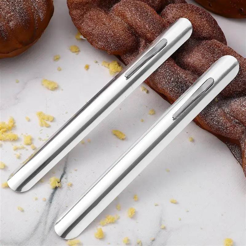 

5 Pcs Bread Crumb Scraper Kitchen Counter Scrapers Cabinet Pacifier Clips Stainless Steel Food Sweeper Griddle Spatula Crumber