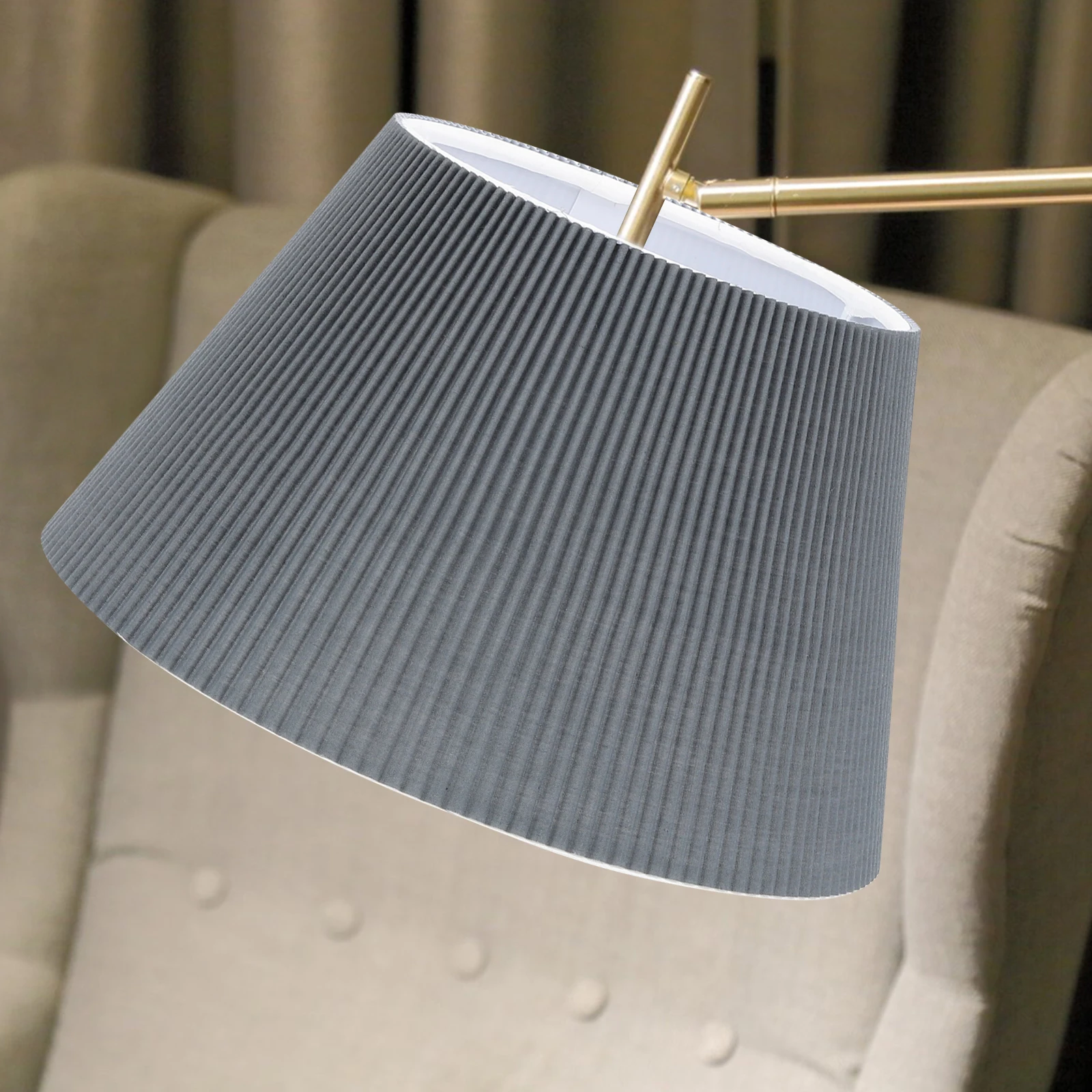 

Lampshade Housing Cloth Fabric Light Cover DIY Pendant Wall Table Shades Soft Bright Clean Modern Decor Style