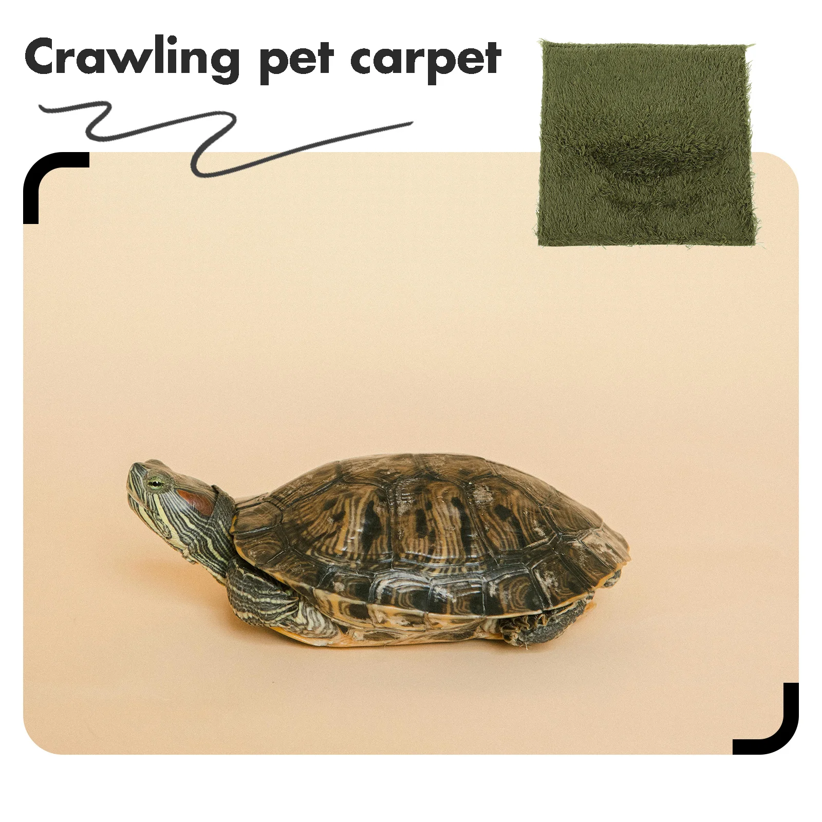 

Reptile Carpet Terrarium Bedding Substrate Liner Reptile Cage Mat Tank Accessory Absorbent Fiber Mat for Snake Lizard Tortoise