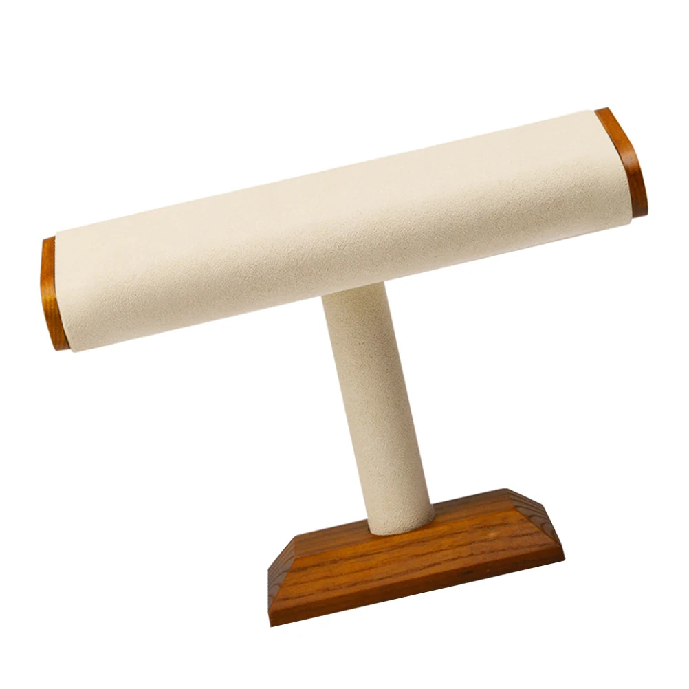 Mikrofaser Holz Display Armband Halter Ganizer Rack Schmuck Halter Rack Schmuck Ganizer Lagerung Lösung