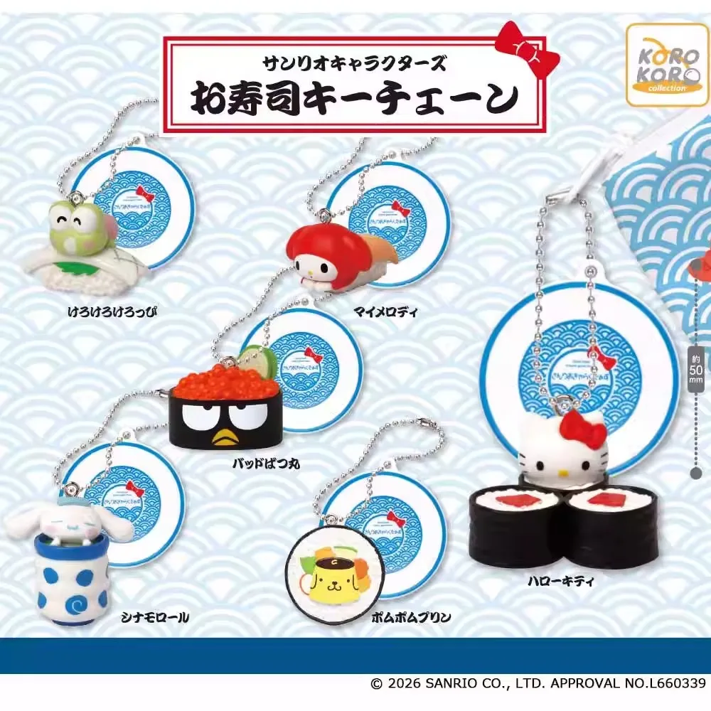 

Original 6Pcs Gashapon サンリオキャラクター sushi マイメロディToys For Kids Gift Collectible Model Ornaments