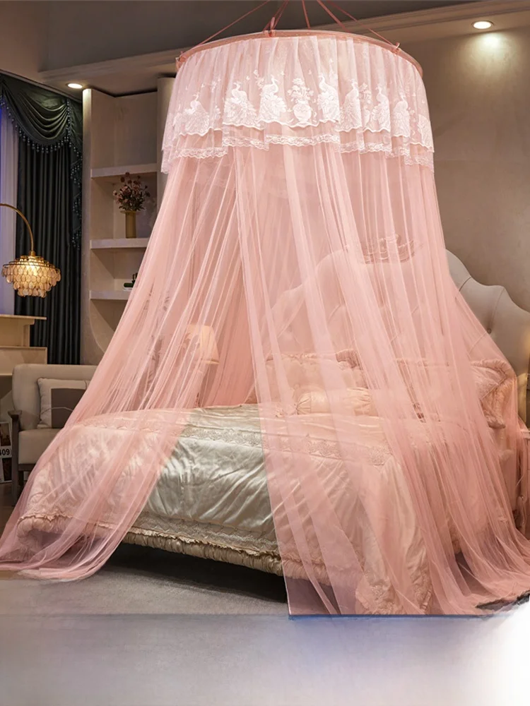 

Princ Sle Mosquito Net 2024 New Design Bedroom Hanging Curtain No Installation Required with Hooks for Bed Foot Universal