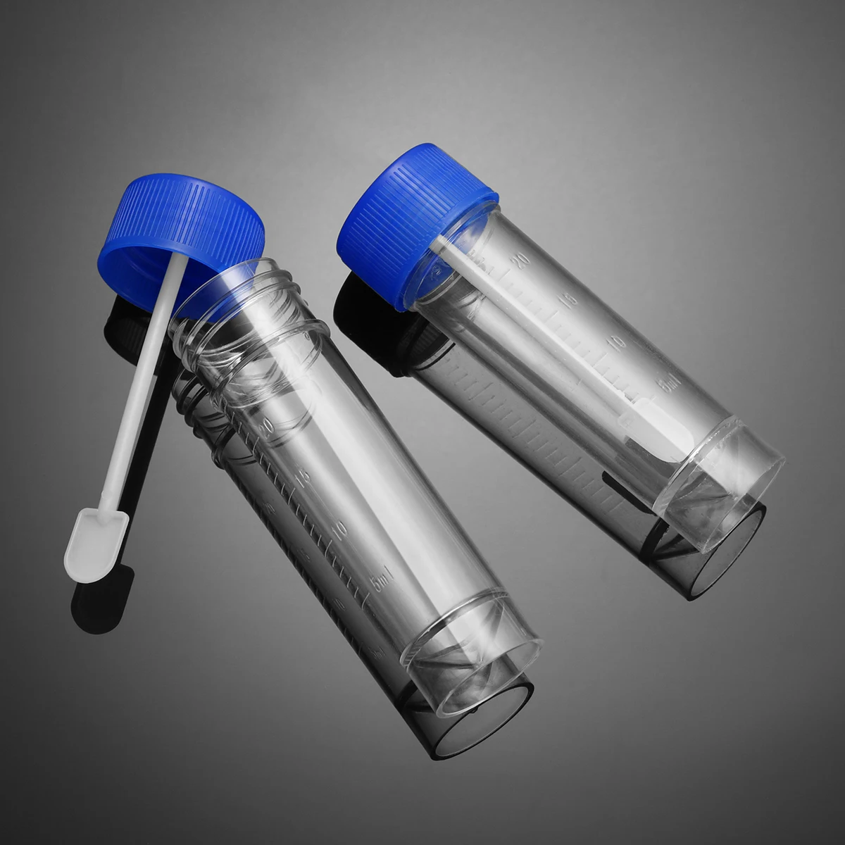

10pcs Stool Container With Spoon 25-30Ml Fecal Specimen Cup Medical Test Container For Clinic Doctor Use