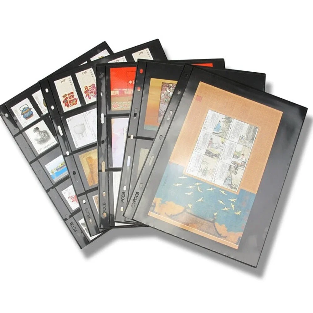 10PCS/Lot stamps lines grid transparent PVC page of stamp album loose-leaf inners of stamps holders not including cover PCCB