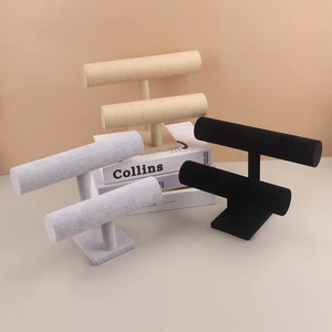 T-Bar-Samtschmuck-Display-Rack, Lagerarmband, Chain Watch Organizer, Hard Stand Holder 9 Hauptverkäufe W26 Bildschirm - №7