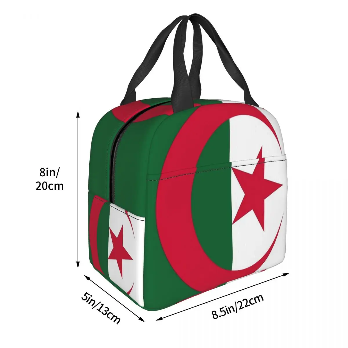 Flag Of Algeria Insulated Lunch Bag for Women Kids Portable Food Boxes Thermal Lunch Box Tote