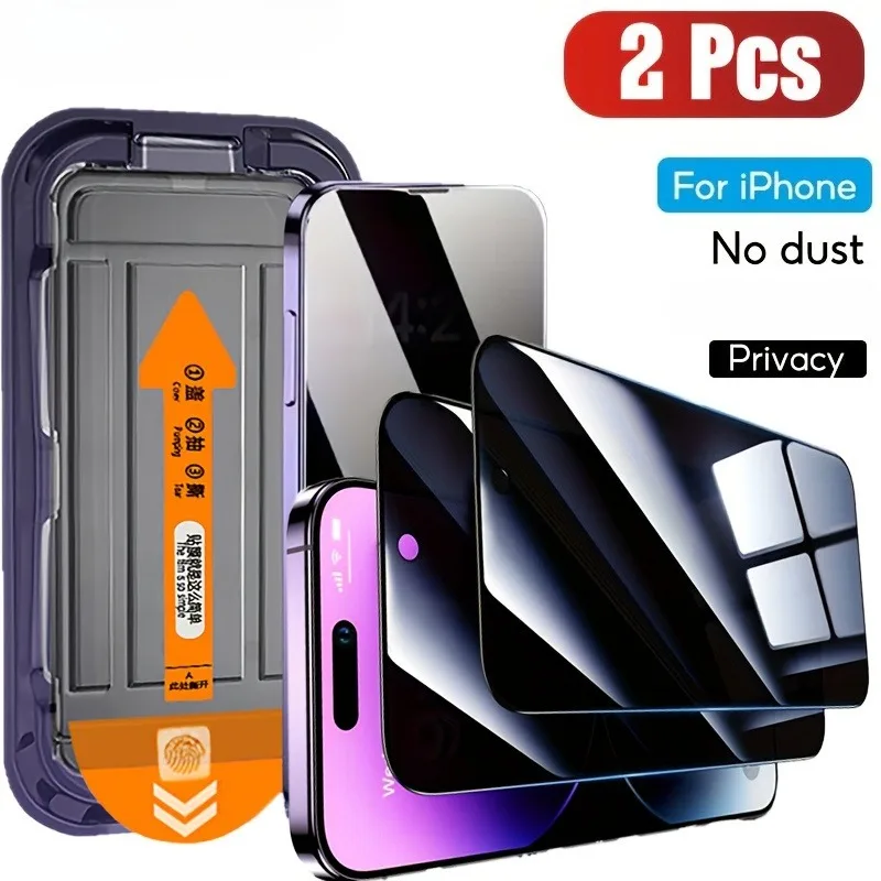 

2 упаковки защитного стекла из закаленного стекла 9H для iPhone 17 16 15 14 13 12 11 Pro Max XR XS Max 16e 15 14 Plus 17 Air Glass