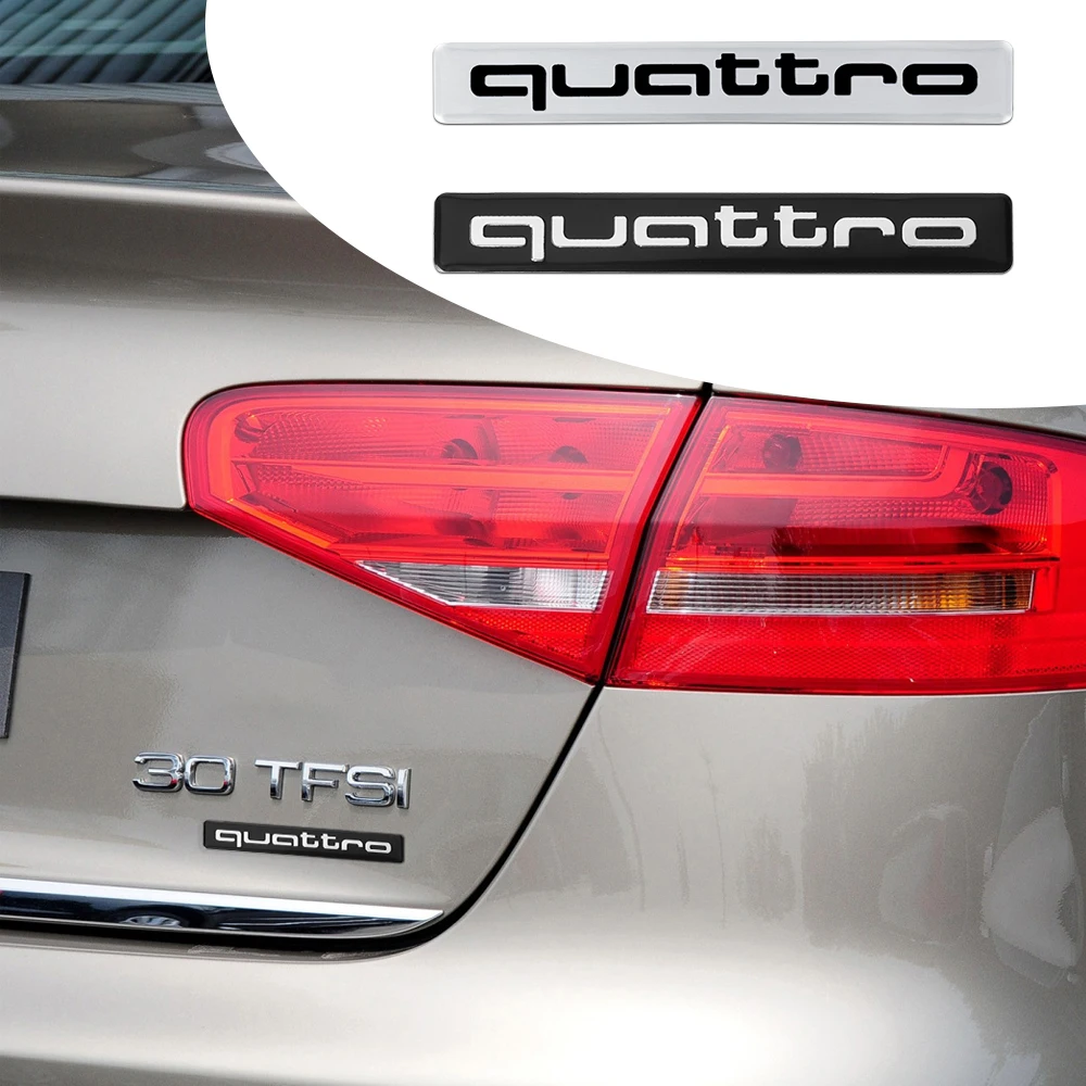 Car Body Outline Sticker Badge Aluminum Decal Center Cover For Audi sline A4 B8 B6 B7 B9 A3 8P 8V 8L A6 C7 C6 A5 Q5 Q7 A7 Q3 TT