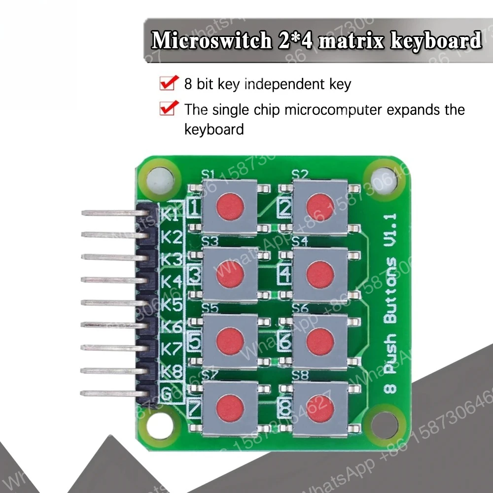 100pcs-2x4-keypad-4x2-keypad-8-push-buttons-v100-key-board-matrix-keyboard-button-for-arduino-avr-pic-2-4-module-avr-pic