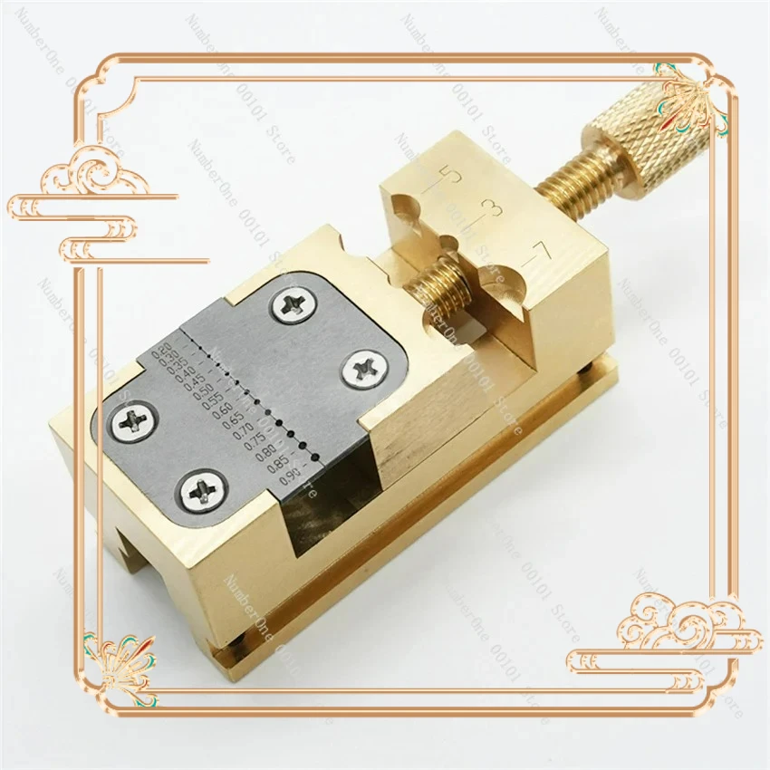 

Pure Copper Pliers Fixture Pointer Tube Clamp Manual Vise Watch Collet Tightening Tool Watch Repair Tool Watch Head Holder