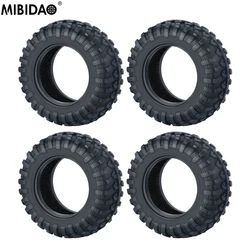 MIBIDAO 4 sztuk gumowe opony 42x15mm opona koła dla Kyosho Mini-Z 4X4 1/18 Jimny zdalnie sterowany samochód gąsienicowy części zamienne