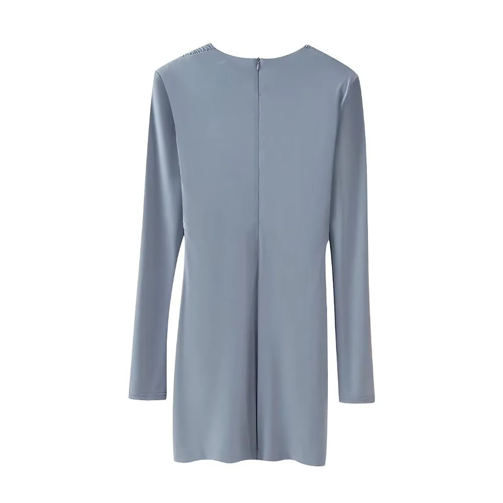 2024 autumn women's clothing new casual slimming versatile fashion slimming commuting belt pleated dress