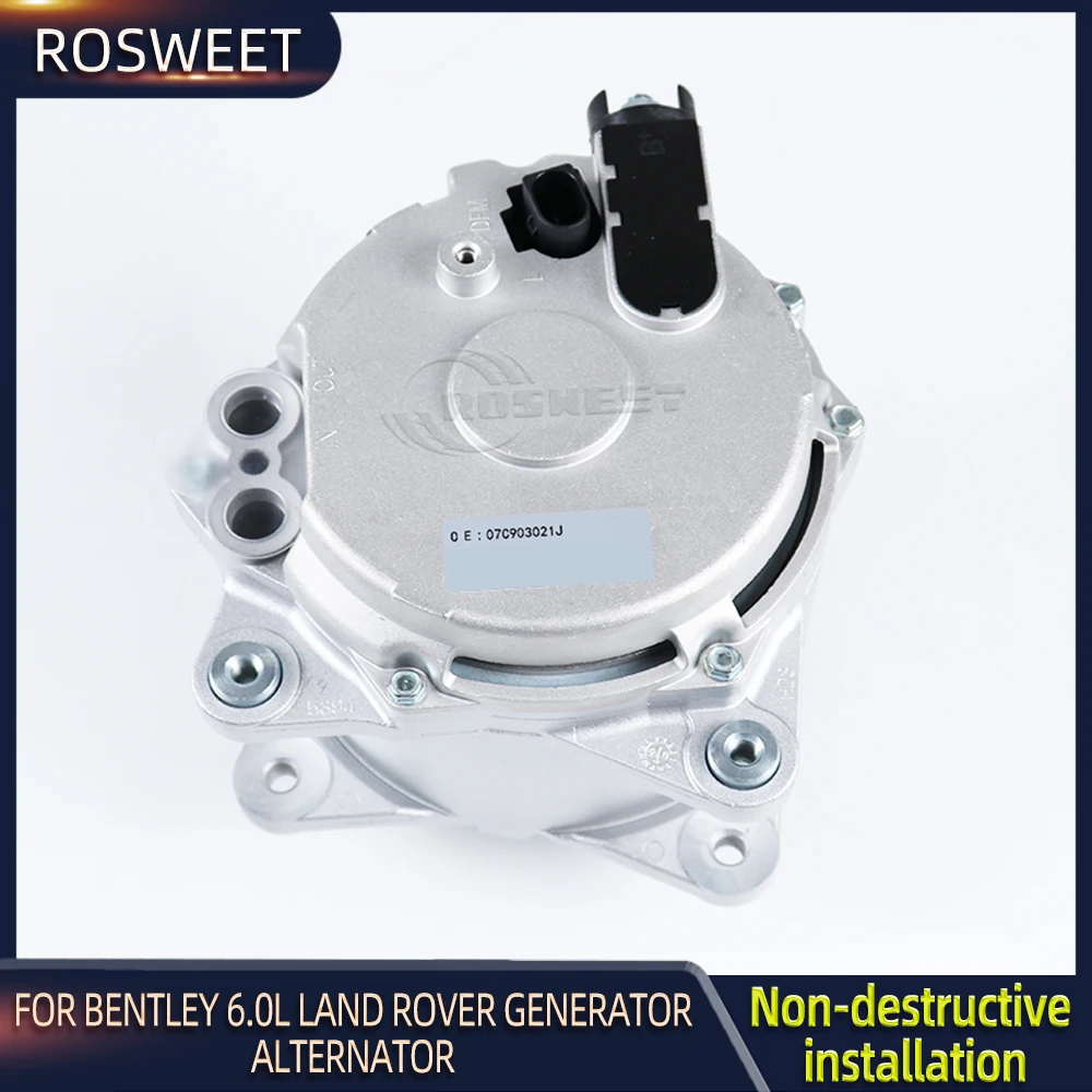 

ROSWEET High Quality GENERATOR ALTERNATOR 12V 190A For Bentley Continental GT 6.0L OEM 07C903021J Car Accessories