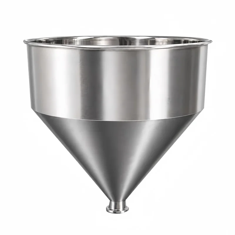 3L to 15L Stainless Steel Sanitary Hopper Brewing Beer Hopper Powder Dosing Feeder Hygienic Dry Hopper Feeding Cylinder, Canning