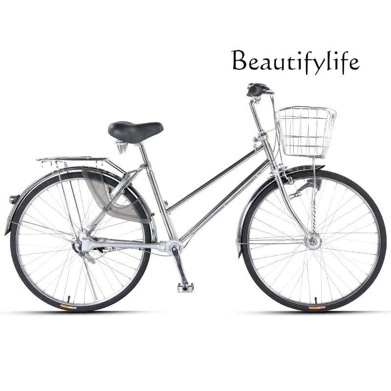 

Shaft drive commuter scooter three-speed stainless steel 26-inch urban male retro scooter