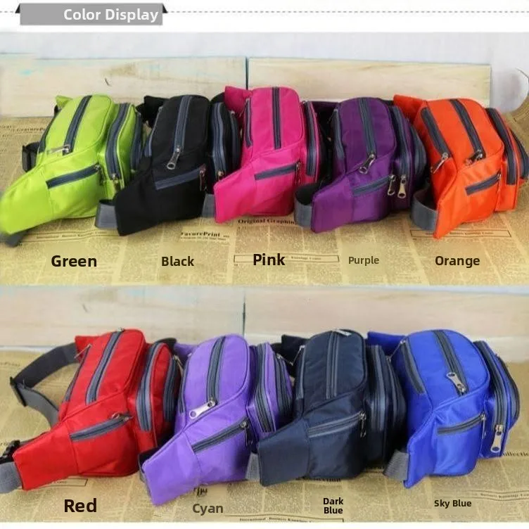 Sport Waist Bag Women's Fashion Waterproof Large Capacity Multi-Layer Business Waist Bag Men's Cashier Wallet Fitness Chest Bag - view 3