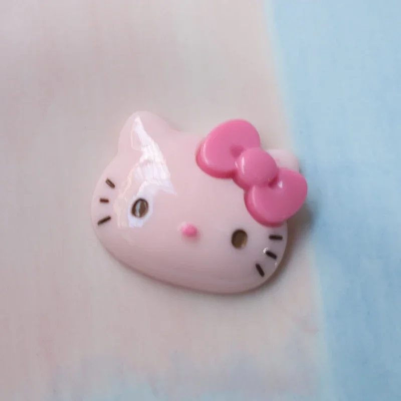 Aksesoris DIY Sanrio Hello Kitty, tempelan ponsel, Kuromi, My Melody, magnet kulkas, dekorasi, gantungan sepatu Crocs