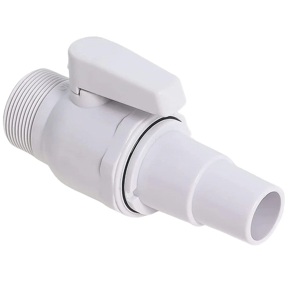 2-Way Ball Valve Pool Pump Valve 1.5 - 1.25in Pool Filter Stop Connector 50 PSI Pressure Water Flow Regulation for Swimming Pool