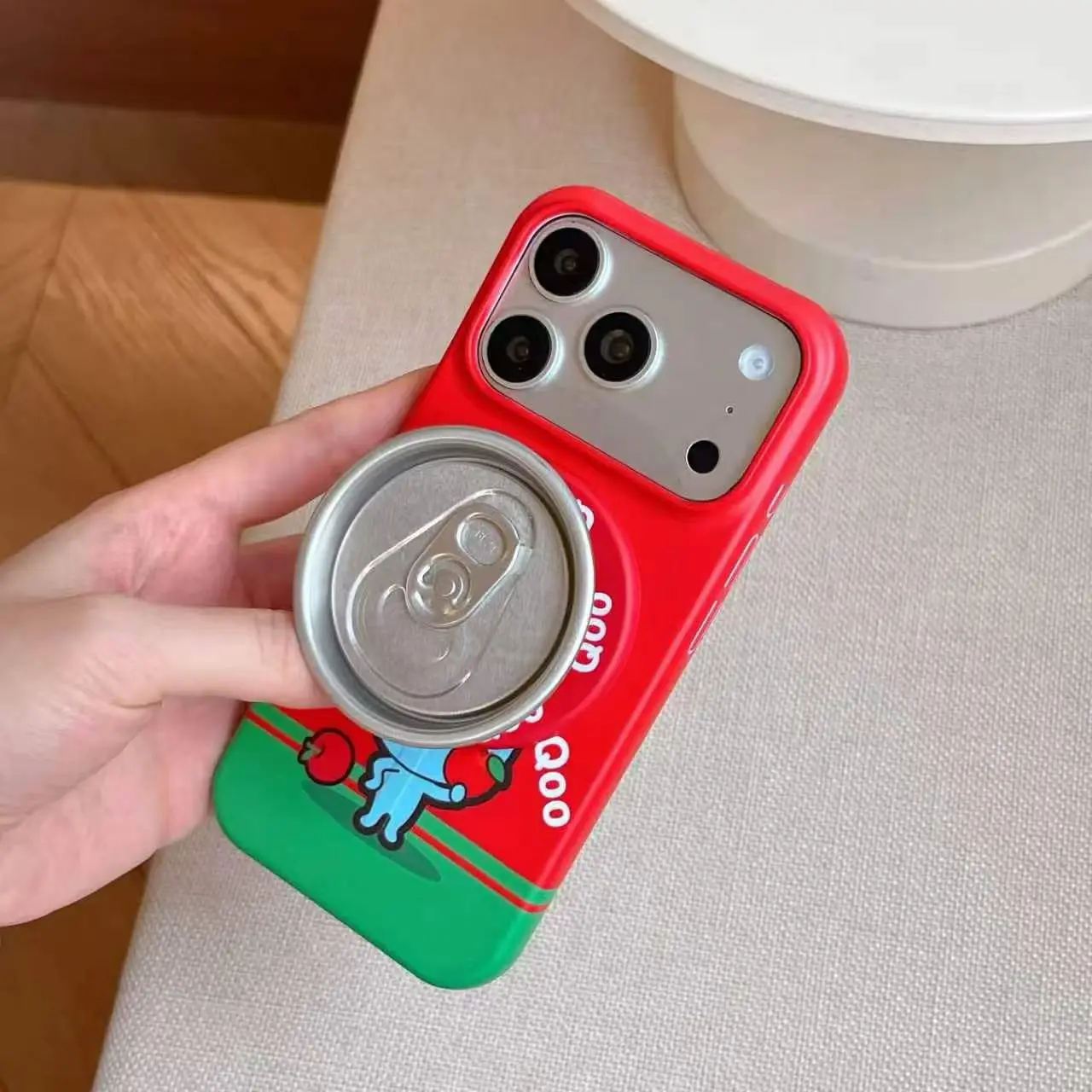 Urocze etui na telefon z motywem kreskówkowym, puszki Coca-Coli, magnetycznym uchwytem i ochroną, odporne na wstrząsy, do Apple iPhone 17 Pro Max 15 16. — zdjęcie produktu 5