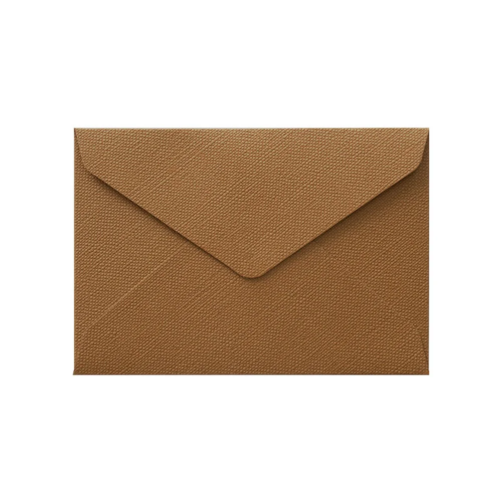 16pcs Envelope Set 3pcs Linen Patterned Invitation Envelope 3pcs Wax Seal Stickers 10pcs Kraft-colored Borderless Stationery
