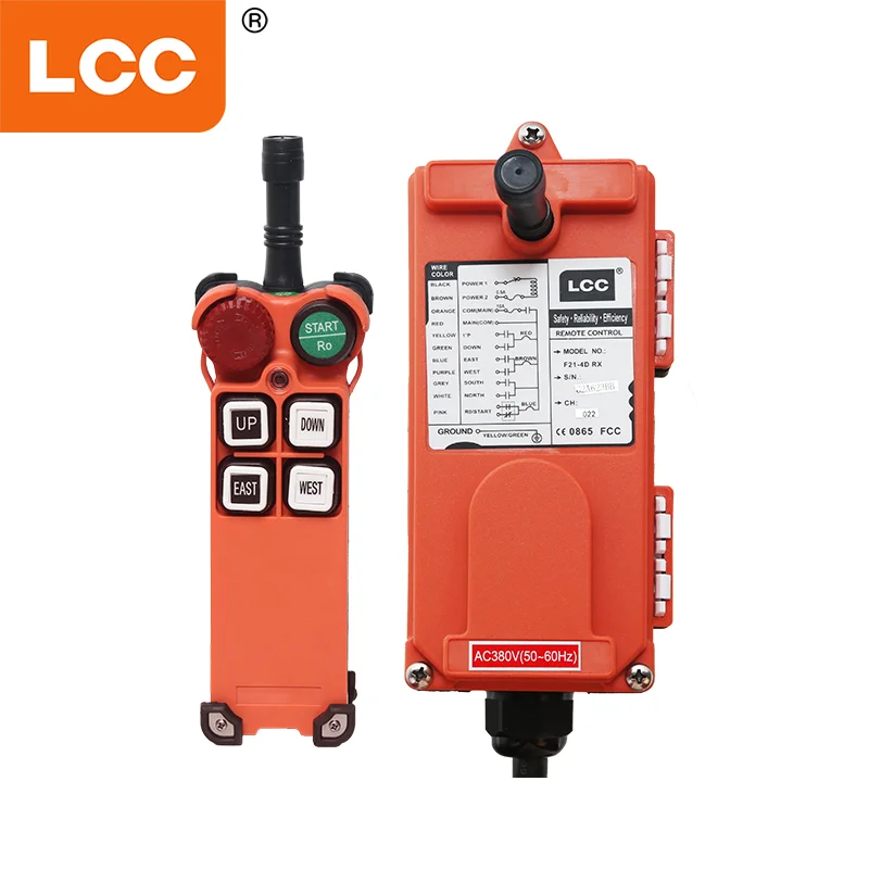 F21-4S 4 Buttons Single Speed Professional Smart Industrial Wireless  Waterproof Hoist Radio