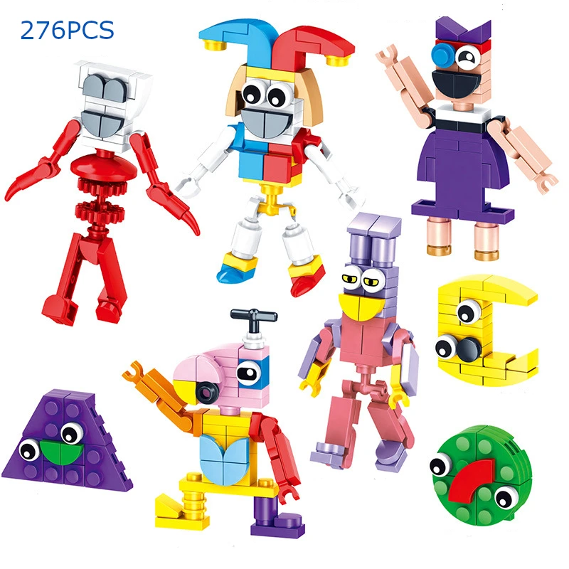 Incrível Digital Circus Building Block para Crianças, MOC Bricks, Coringa Coelho, Modelo DIY, Brinquedos Novidade, Presentes para Meninos e Meninas