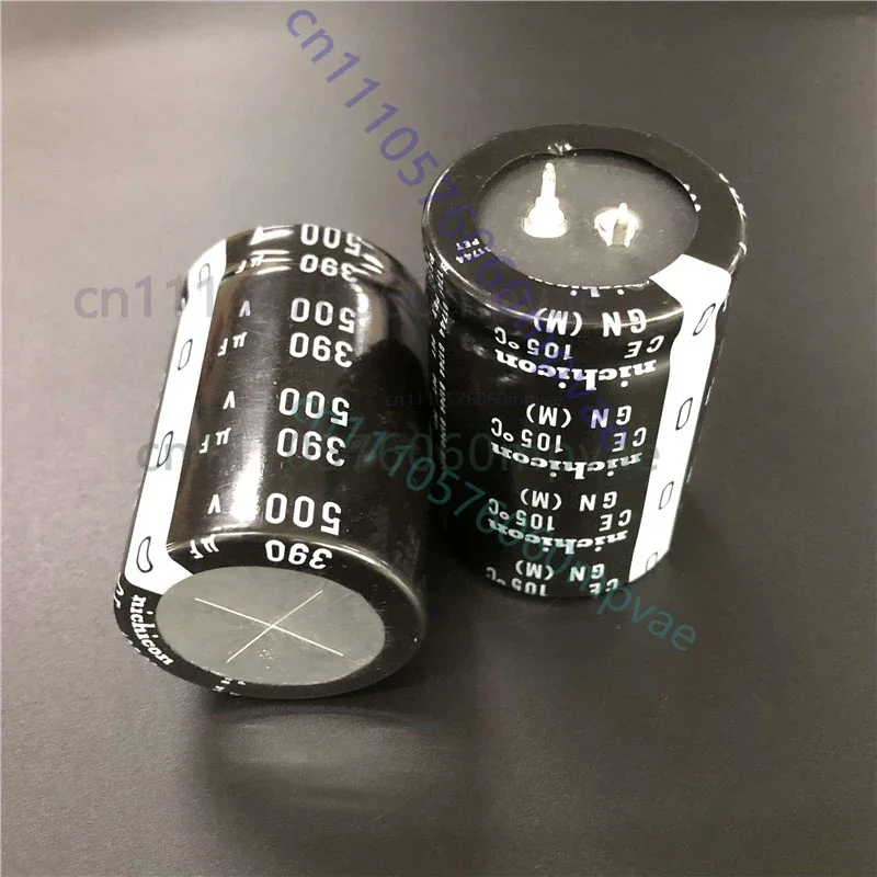 2PCS/10PCS 390uf 500v Nichicon GN/GX 35x50mm 500V390uF Snap-in PSU Capacitor