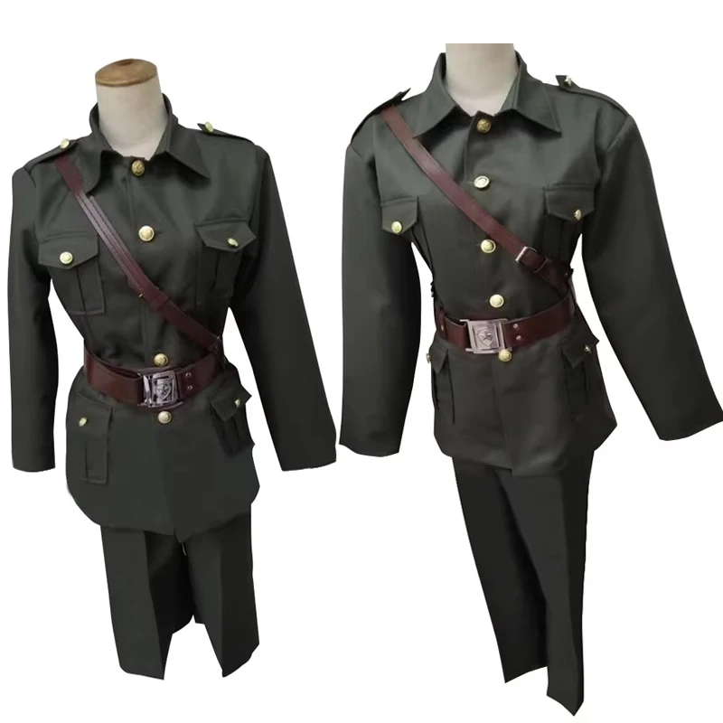 

Anime Violet Cosplay Gilbert Bougainvillea Military Uniform Women Men Costume Party Suits Custom Size