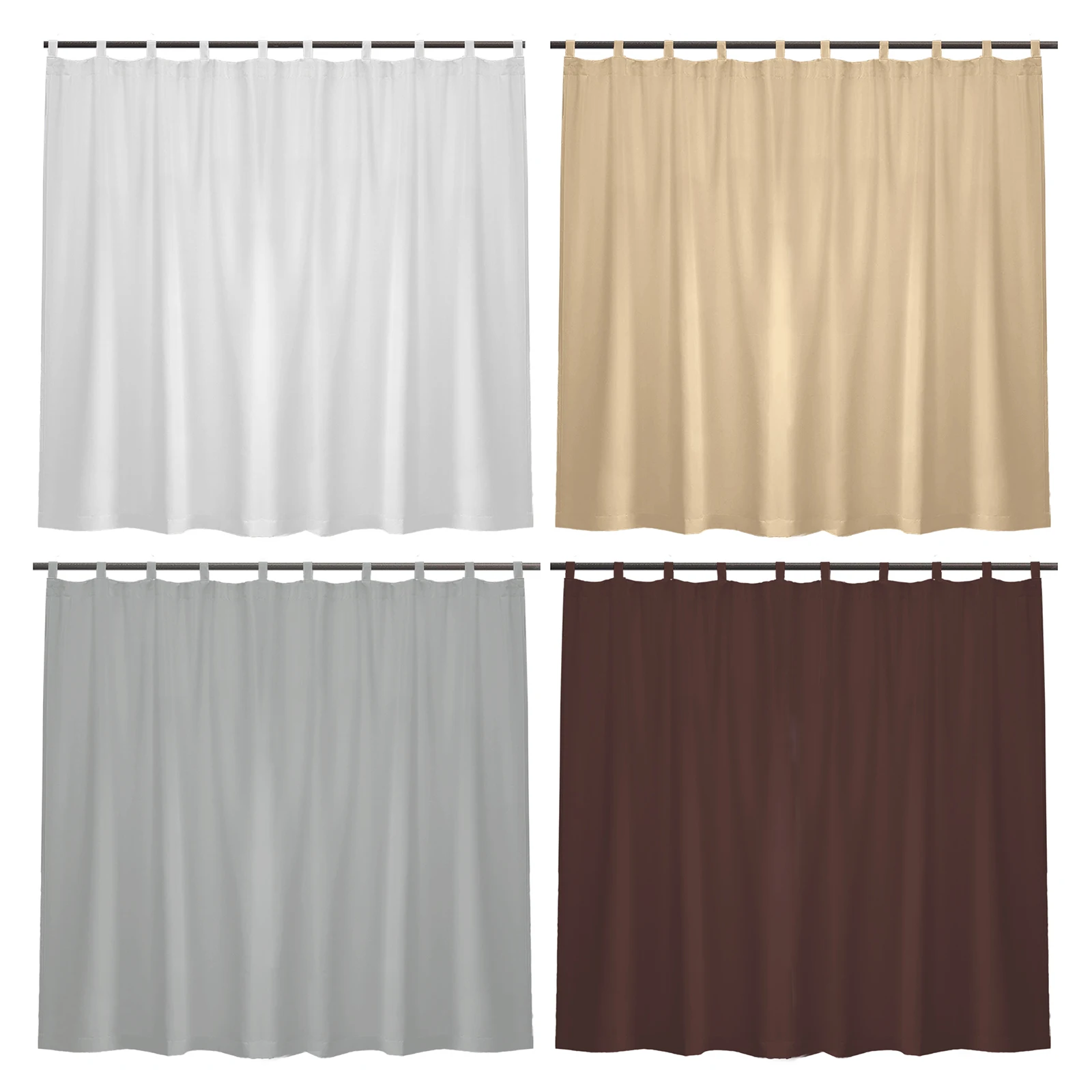 Extra Large Patio Waterproof Curtains Panel Tap Top Outdoor Garden Blackout Curtains Thermal Insulated Window Drapes Pergola