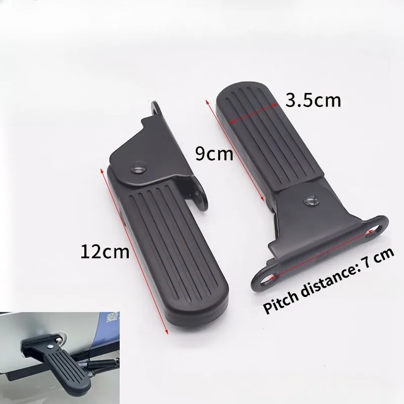 1 paar Opvouwbare Voorste Voetpedalen voor Yadi Aima Harley U1 E-Bike Lichtgewicht Aluminium Anti-Slip Fietsen pedalen Accessoires