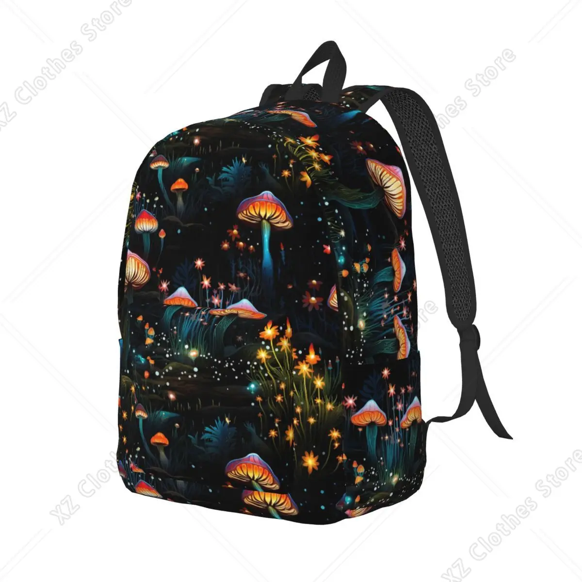 Luminous Glowing Mushroom Student Backpack School Bag Hiking Travel Daypack for Boys Girls Bookbag Shoulder Bags