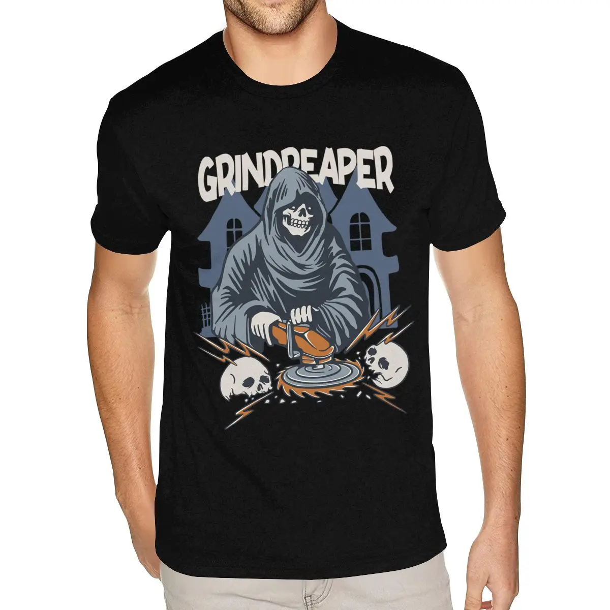 

Graphic GRINDREAPER Tee Shirts Men S-6XL Short Sleeves Premium Cotton Black O Neck T Shirts