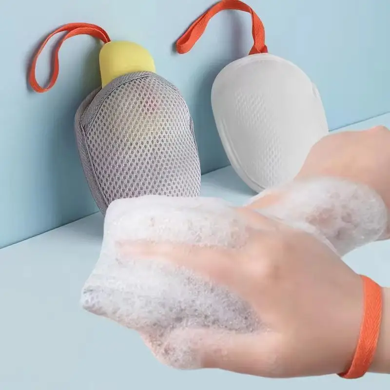 2/4Pcs Deep Cleansing Foaming Soap Mesh Bag Soft Exfoliating Massage Bubble Maker for Shower Bath