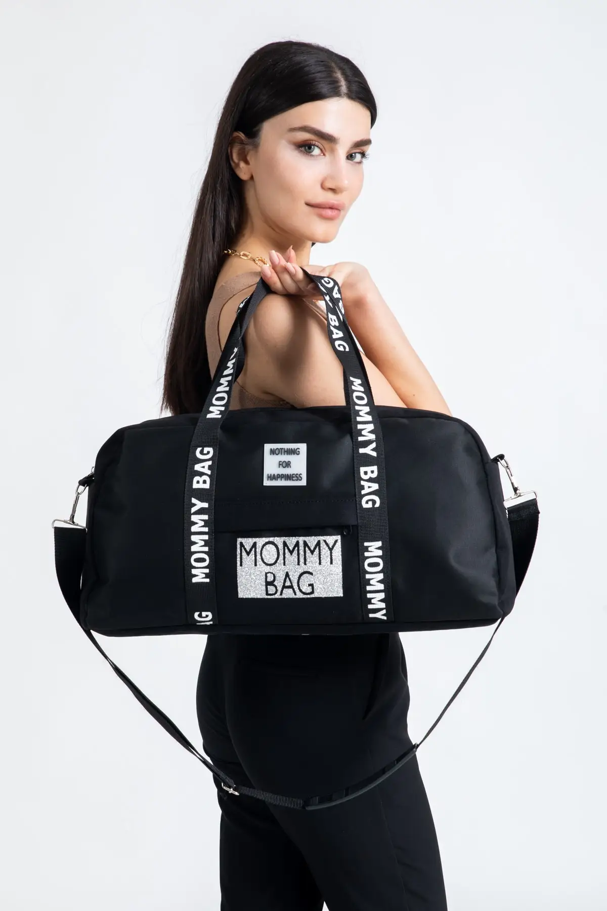 

DOLBOVI Mommy Bag mother baby care and women Bag black Hospital Bag