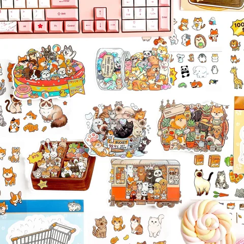 27/31 Pcs/pack 3D Dimensional Scene Sticker Book Building for Kids Children's Sticker Book for Scene Scrapbooking Stationery