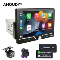 AHOUDY 7''Car Radio 1 Din Multimedia MP5 Player Support Carplay Android Auto Touch Screen