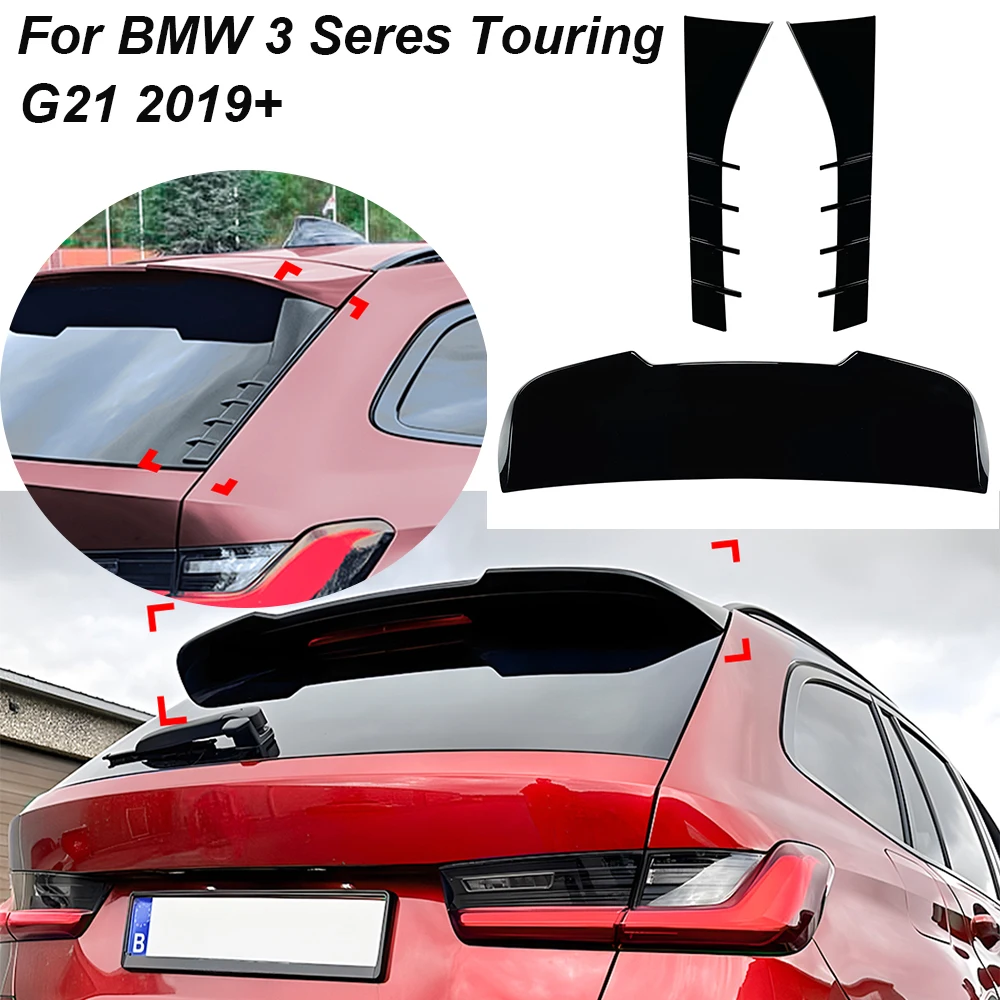 

For BMW 3 Series Touring G21 LCI 2019+ Car Roof Spoiler Rear Trunk Spoiler Rear Top Wings Sider Wing Cars Modification Parts