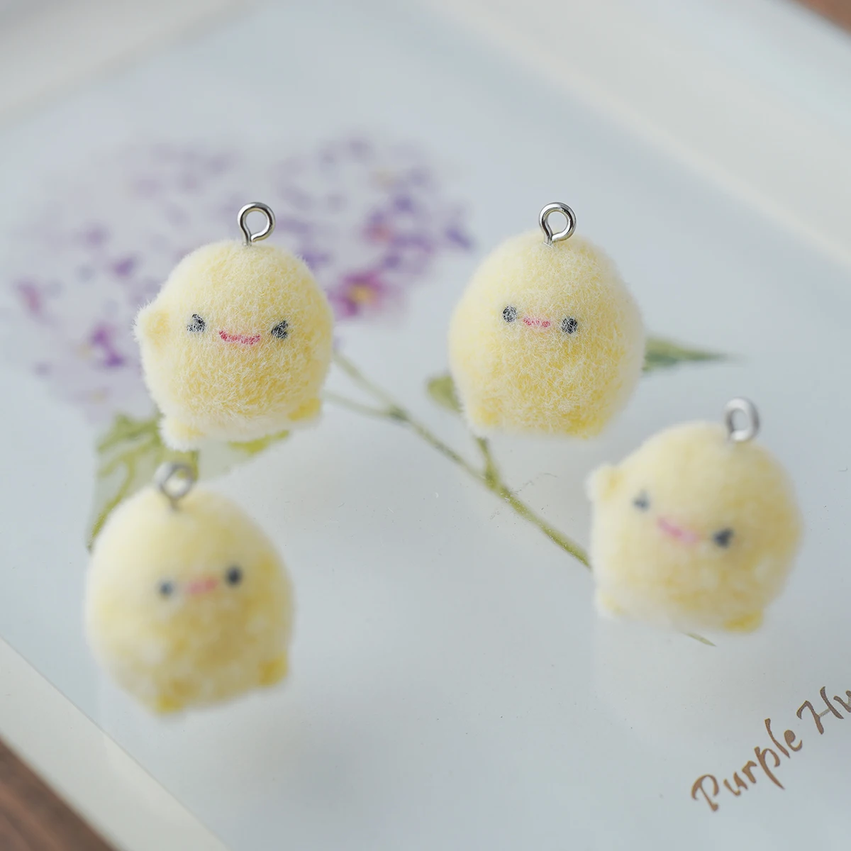 20pcs Cute Cartoon Baby potatoes Charms Flocking resin pendant for diy crafts jewelry Earrings and necklaces fittings making