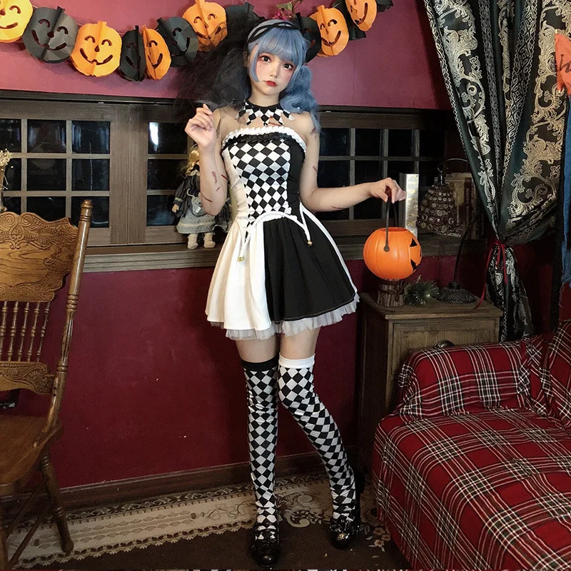 2024 Halloween Costumes Circus Performance Costumes Clown Costumes cosplay Performance Costumes Role Playing