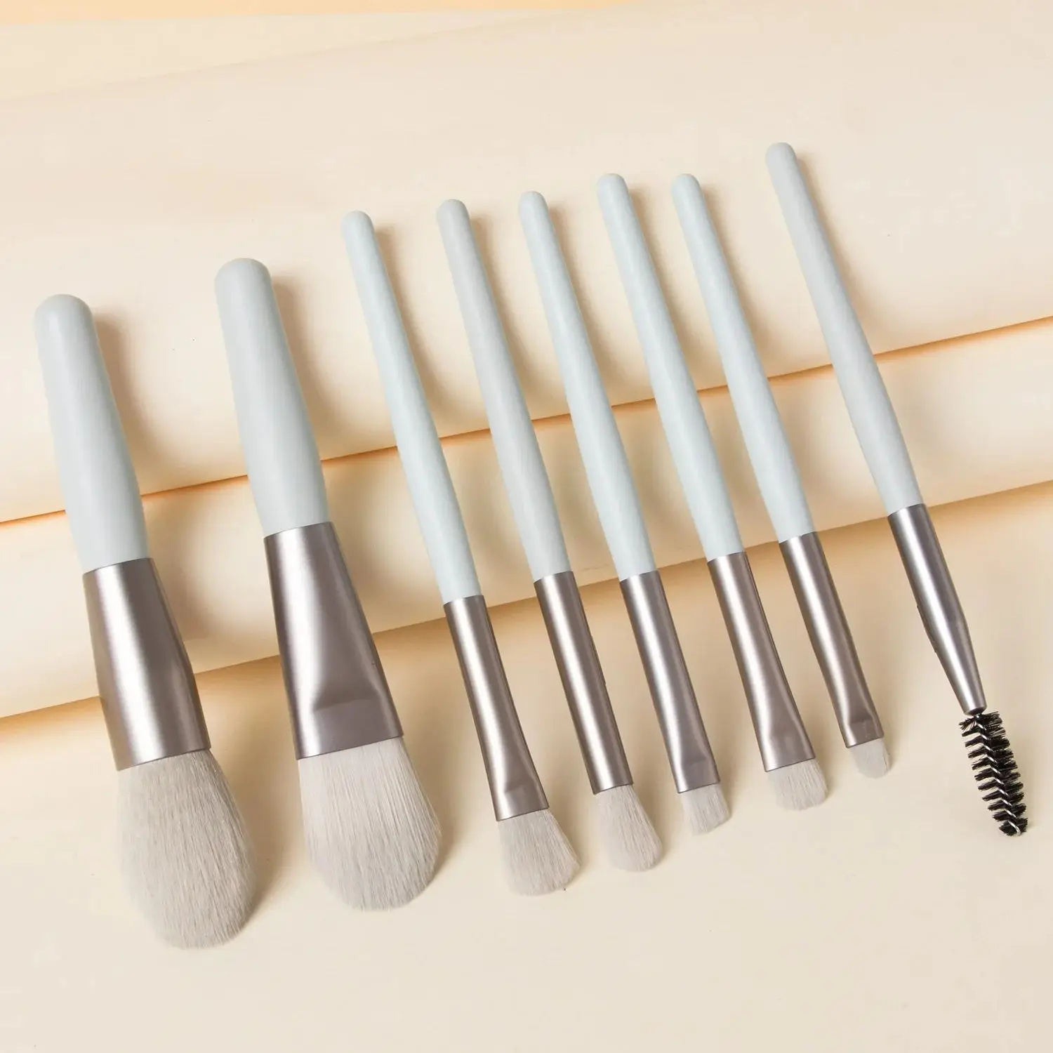 8 Stuks Marmeren Make-Up Borstels Set Met Make-Up Sponzen Met Gezicht Wasborstel Make-Up Borstels Make-Up Tools