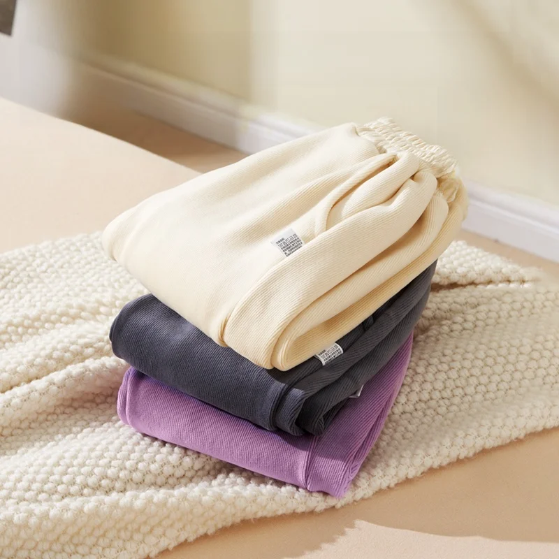 

Детские флисовые спортивные штаны OUYUN, теплые трикотажные джоггеры с эластичным поясом, унисекс, для мальчиков и девочек, зимние брюки, 90-150 см