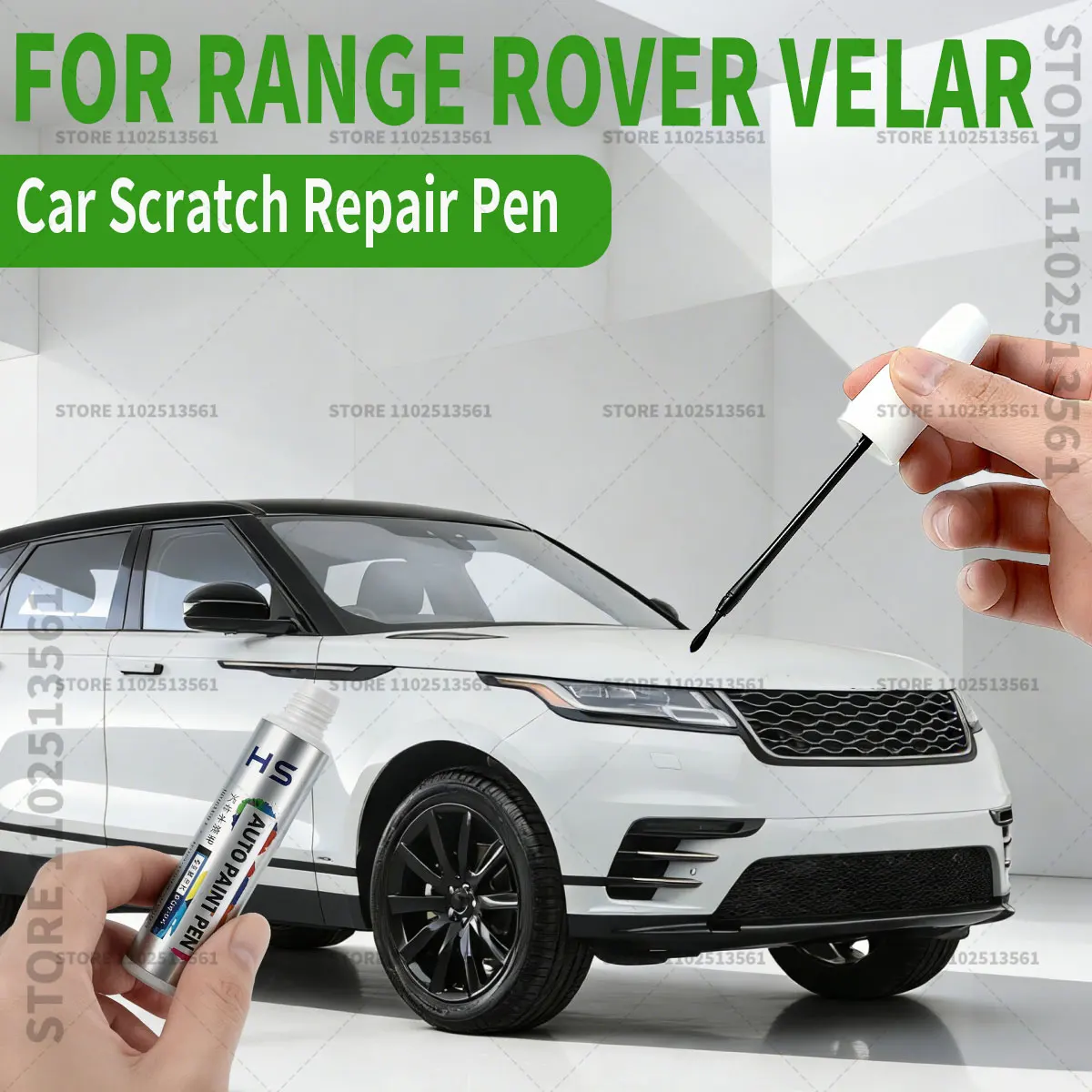 

Ручка-корректор для ремонта лакокрасочного покрытия Range Rover Velar, средство для удаления царапин, аксессуары для авто, серебристо-серый 1DF, белый 867, серый 1AB, синий
