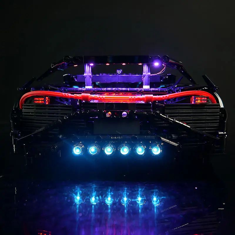 Kit de luz LED RC DIY para carro esportivo técnico LEGO 13163 (apenas luz LED, sem modelo de blocos)
