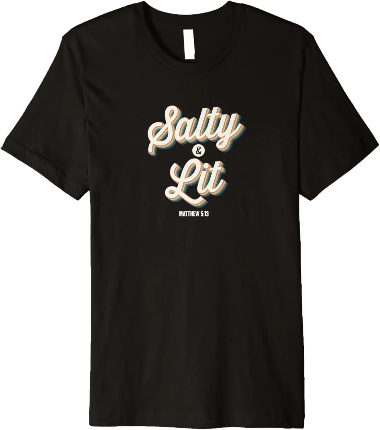 

Fashion style - Salty & Lit - Bible Verse - Funny Christian Gift Idea Premium T-Shirt