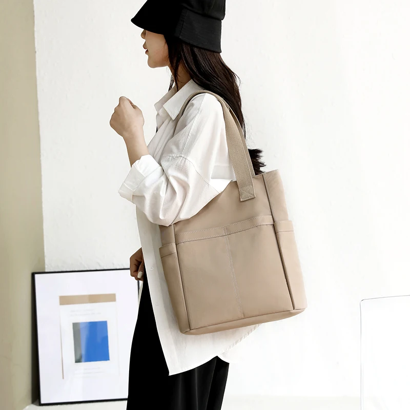 Women's Tote Bag Designer Ladies Casual Handbag Nylon Shoulder Bag Large Capacity Waterproof Shopping Beach Bolsa Feminina