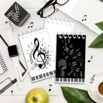 8個音符主題便攜式線圈筆記本鋼琴迷你記事本,適合兒童生日派對禮物、學校獎勵、皮納塔填充物 10 最佳銷售 大量派對禮品 - №8